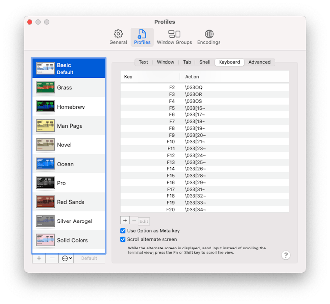 Option+Delete in Terminal